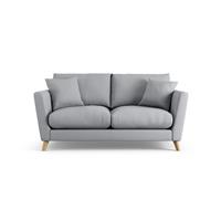 Habitat Lomond Fabric 2 Seater Sofa - Grey - Ash Leg