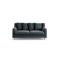 Habitat Swift Fabric 2 Seater Sofa - Charcoal - Ash Leg