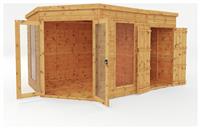 Mercia Corner Summerhouse with Side Shed - 8 x 12ft