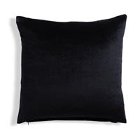 Habitat Velvet Cushion - Black - 43x43cm