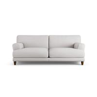 Habitat Askem Fabric 3 Seater Sofa - Natural - Dark Leg