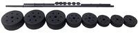 Opti Vinyl Dumbbell and Barbell Set - 50kg