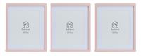 "Habitat 3 Pack Pink Wooden Picture Frames - 8x10"""