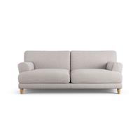 Habitat Askem Fabric 3 Seater Sofa - Natural - Ash Leg