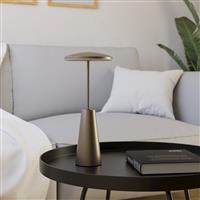 EGLO Piccola Steel LED Bathroom Portable Table Lamp - Bronze