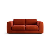 Habitat Ayr Velvet 3 Seater Sofa - Burnt Orange