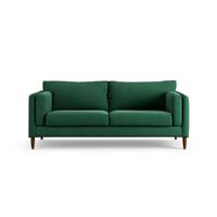 Habitat Newington Fabric 3 Seater Sofa - Green - Dark Leg