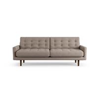 Habitat Fenner Fabric 3 Seater Sofa - Mocha - Dark Leg