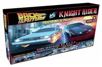 Scalextric 1980s TV Back to the Future vs Knight -Rider Set