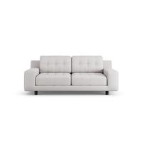 Habitat Hendricks Fabric 2 Seater - Natural - Black Leg