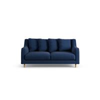 Habitat Swift Fabric 2 Seater Sofa - Navy - Ash Leg