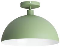 Habitat Steel Mushroom Flush Celling Light - Green