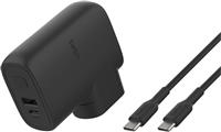 Belkin 25W Hybrid Wall Charger Plus Power bank 5k - Black