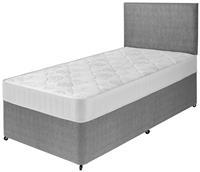 Argos Home Elmdon Comfort Single Divan Bed - Grey