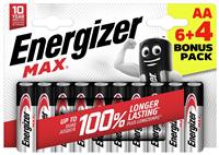 Energizer Max AA Batteries - Pack of 10