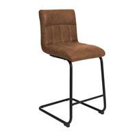 Argos Home Baylor Faux Leather Counter Bar Stool - Brown