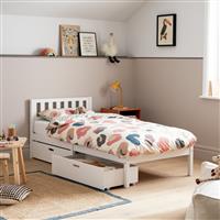Habitat Ronnie Single Bed Frame and Drawer - White