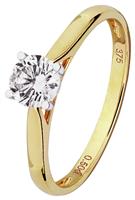 Revere 9ct Gold 0.50ct Diamond Soitaire Engagement Ring - O