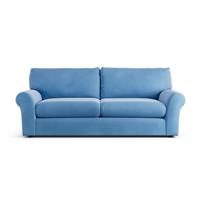 Habitat Molton Velvet 4 Seater Sofa - Sky Blue