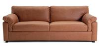 Habitat Florence Leather 4 Seater Sofa - Tan