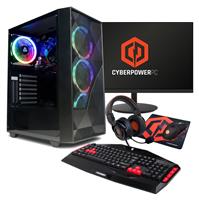 CyberPowerPC Ryzen 5 8GB 500GB AMD Radeon Gaming PC Bundle