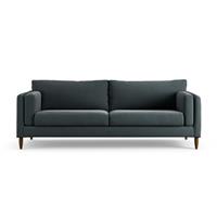 Habitat Newington Fabric 4 Seater Sofa - Charcoal-Dark Leg