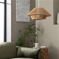 Habitat Global Natural Rope Easy Fit 2 Tier Lampshade - 35cm