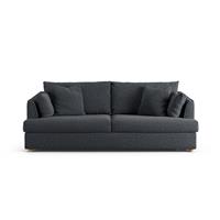 Habitat Holmfirth Fabric 3 Seater Sofa - Charcoal
