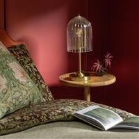Habitat x Morris & Co. Glass & Brass Cloche Table Lamp