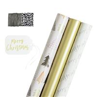 Argos Home Glam 3 Piece Wrapping Paper Set