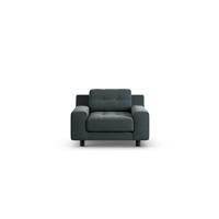 Habitat Hendricks Fabric Arm Chair - Charcoal - Black Leg