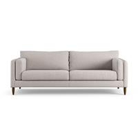 Habitat Newington Fabric 4 Seater Sofa - Natural - Dark Leg