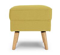 Habitat Callie Fabric Footstool - Yellow