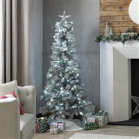 Habitat 6ft Pre lit Silver Snowy Christmas Tree