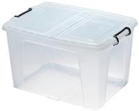 Strata 65 Litre Smart Storage Box with Lid - Clear