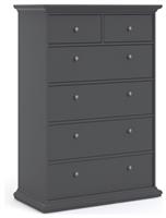 Tvilim Paris 6 Drawer Chest - Grey