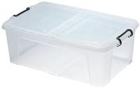 Strata 2 X 50L Underbed Smart Box Storage Boxes - Clear
