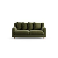 Habitat Swift Velvet 2 Seater Sofa - Moss Green - Dark Leg
