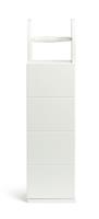Habitat Tidy Cupboard with Toilet Roll Holder - White