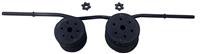 Opti Z Curl Vinyl Barbell Weight Set - 17kg