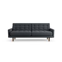 Habitat Fenner Fabric 3 Seater Sofa - Charcoal - Dark Leg
