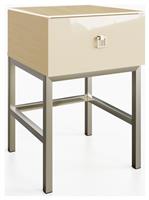 Frank Olsen Lyra 1 Drawer Side Table - Antique White