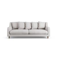 Habitat Swift Fabric 3 Seater Sofa - Natural - Dark Leg