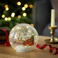 Argos Home Light Up Santa Christmas Globe