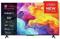 TCL 50 Inch 50V6BK Smart 4K UHD HDR LED Freeview TV