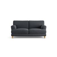 Habitat Askem Fabric 2 Seater Sofa - Charcoal - Ash Leg
