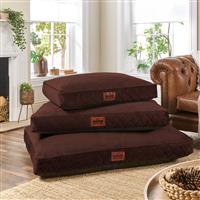 Paws For Slumber Luxury Chocolate Pet Bed-Large
