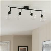 Habitat Tay Steel 4 Lights Spotlight Bar - Black