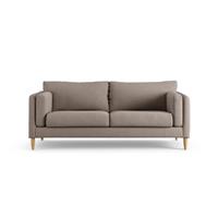 Habitat Newington Fabric 3 Seater Sofa - Mocha - Ash Leg