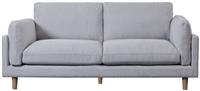 Habitat Salome Fabric 3 Seater Sofa - Light Grey